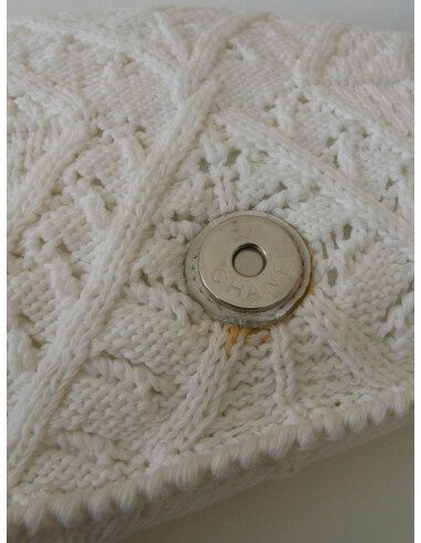 SAC CHANEL EN CROCHET BLANC 