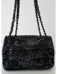 SAC CHANEL TIMELESS SEQUINS NOIR 2
