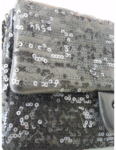 SAC CHANEL TIMELESS SEQUINS NOIR