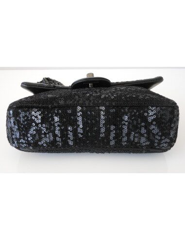 SAC CHANEL TIMELESS SEQUINS NOIR