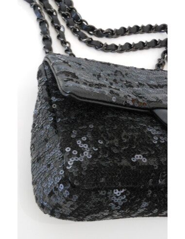 SAC CHANEL TIMELESS SEQUINS NOIR