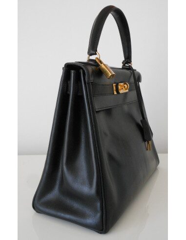 SAC HERMES KELLY BOX NOIR 28