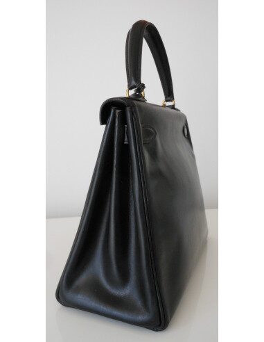 SAC HERMES KELLY BOX NOIR 28