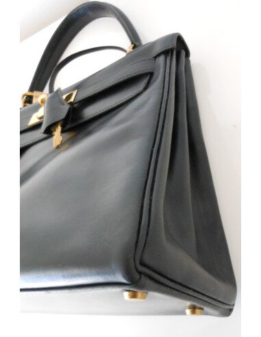 SAC HERMES KELLY BOX NOIR 28