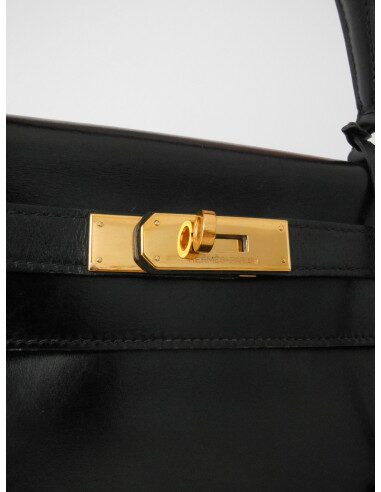 SAC HERMES KELLY BOX NOIR 28