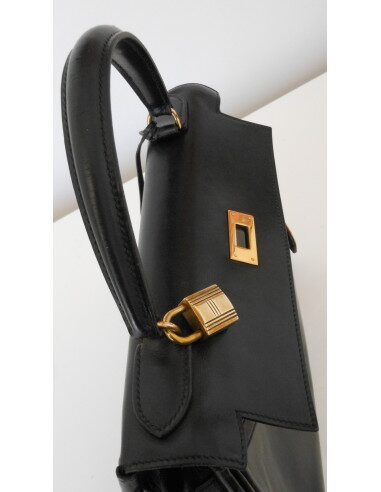 SAC HERMES KELLY BOX NOIR 28