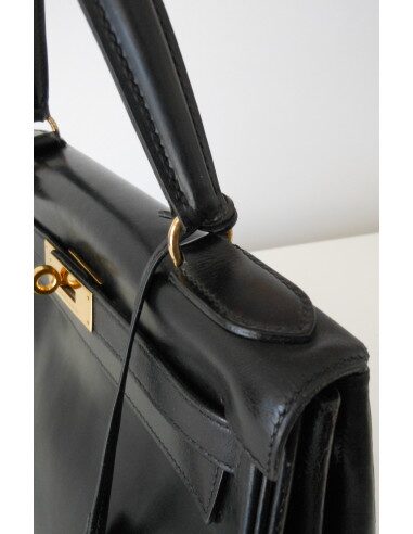 SAC HERMES KELLY BOX NOIR 28