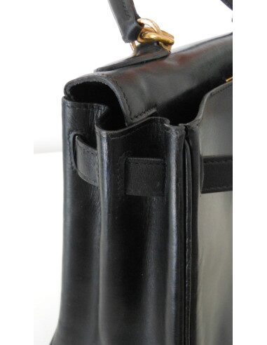SAC HERMES KELLY BOX NOIR 28