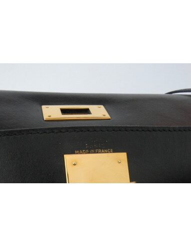 SAC HERMES KELLY BOX NOIR 28