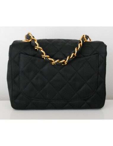 SAC CHANEL SATIN NOIR PM