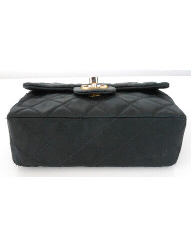 SAC CHANEL SATIN NOIR PM
