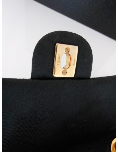 SAC CHANEL SATIN NOIR PM