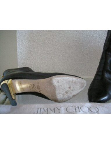 BOTTES JIMMY CHOO CUIR NOIR