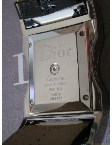 MONTRE DIOR CHRIS 47 DIAMANTS BAGUETTE