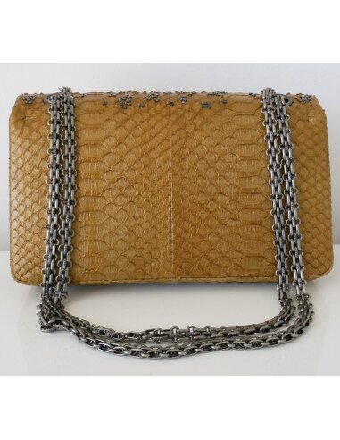SAC CHANEL 2.55 PYTHON