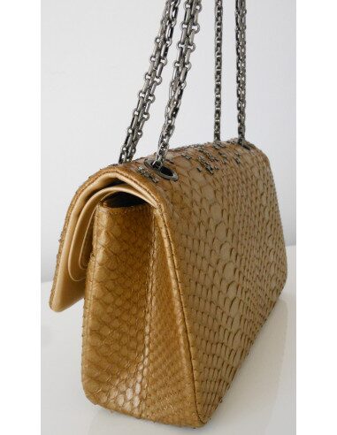 SAC CHANEL 2.55 PYTHON