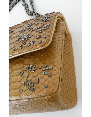 SAC CHANEL 2.55 PYTHON