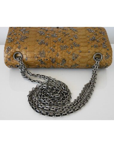 SAC CHANEL 2.55 PYTHON