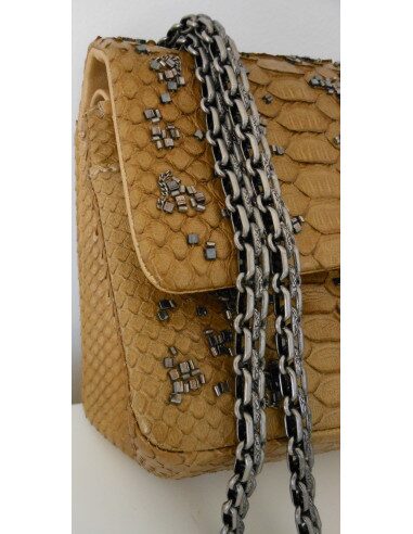 SAC CHANEL 2.55 PYTHON