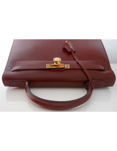 SAC HERMES KELLY BORDEAUX BOX 32