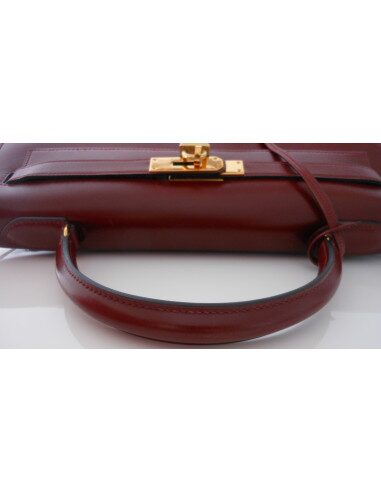 SAC HERMES KELLY BORDEAUX BOX 32