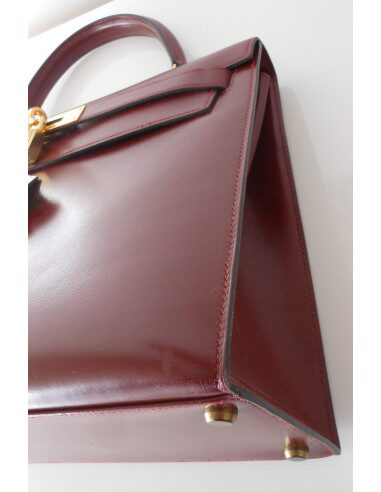 SAC HERMES KELLY BORDEAUX BOX 32