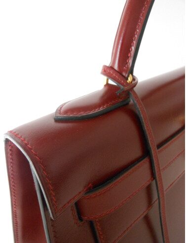 SAC HERMES KELLY BORDEAUX BOX 32