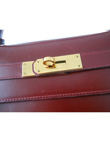 SAC HERMES KELLY BORDEAUX BOX 32