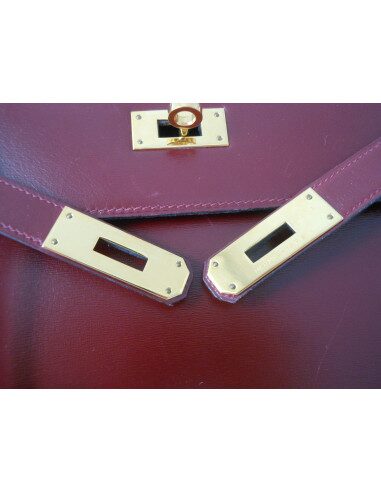 SAC HERMES KELLY BORDEAUX BOX 32