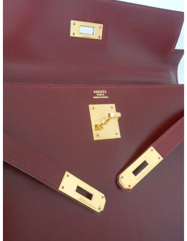SAC HERMES KELLY BORDEAUX BOX 32