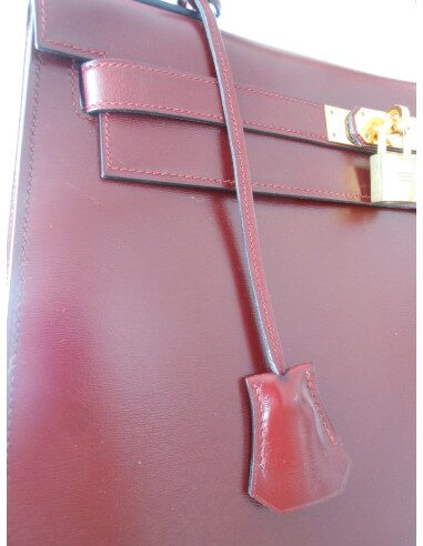 SAC HERMES KELLY BORDEAUX BOX 32