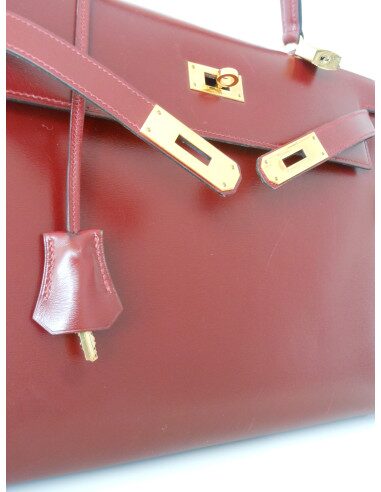 SAC HERMES KELLY BORDEAUX BOX 32