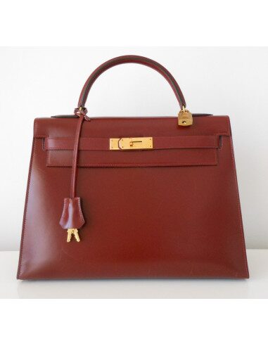 SAC HERMES KELLY BORDEAUX BOX 32