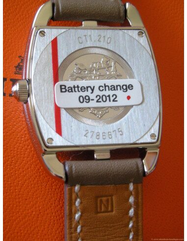 MONTRE HERMES CAPE COD TONNEAU PM BRACELET ETOUPE