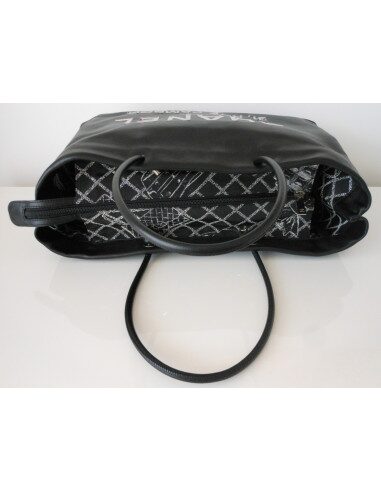SAC CHANEL CABAS CUIR NOIR