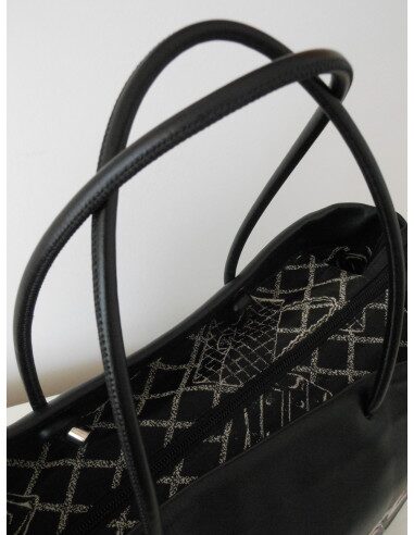 SAC CHANEL CABAS CUIR NOIR