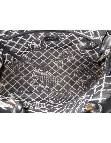 SAC CHANEL CABAS CUIR NOIR
