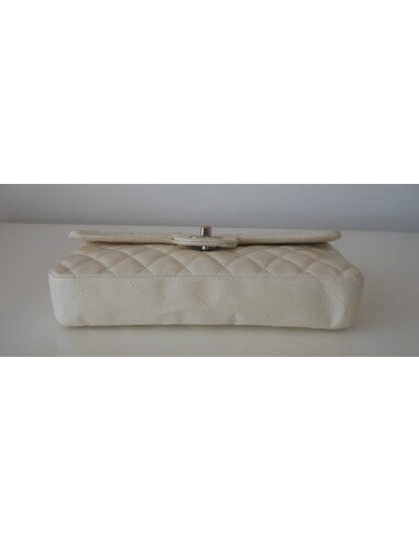 SAC CHANEL TIMELESS BAGUETTE BLANC 