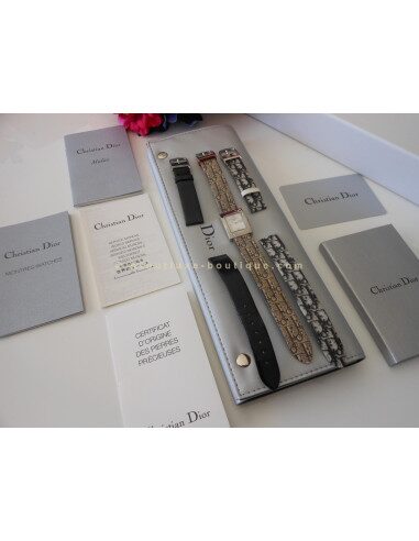 MONTRE DIOR MALICE DIAMANTS AVEC 3 BRACELETS