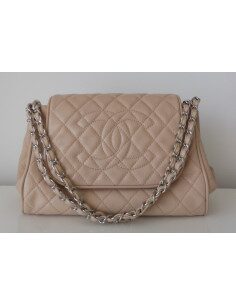 SAC CHANEL CLASSIQUE BEIGE GM