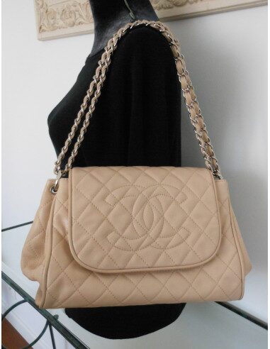 SAC CHANEL CLASSIQUE BEIGE GM