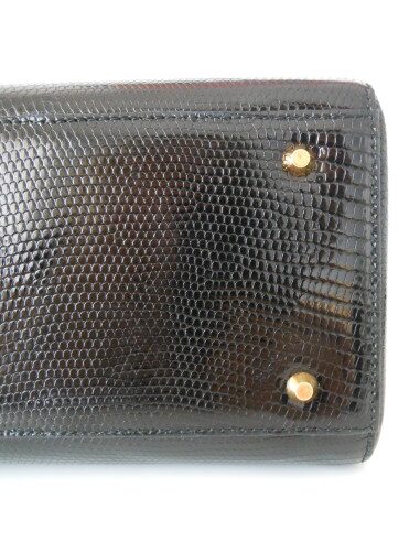 SAC LADY DIOR LEZARD NOIR 