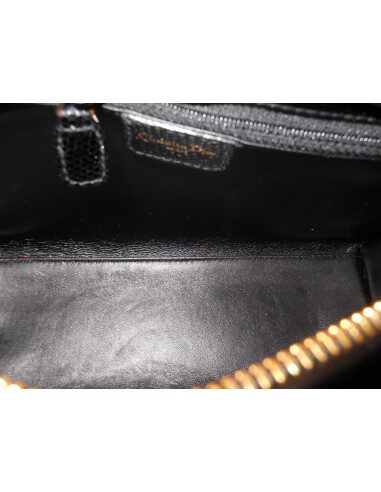 SAC LADY DIOR LEZARD NOIR 