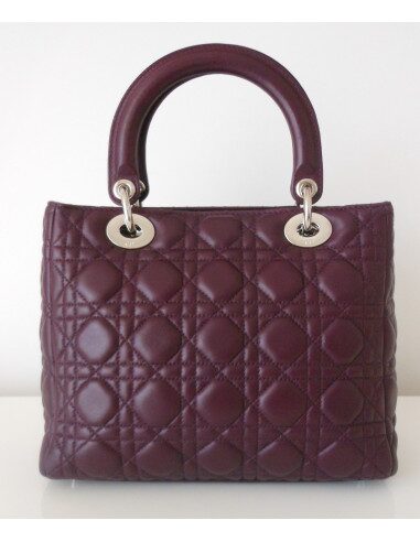 SAC LADY DIOR VIOLET - MOYEN MODELE