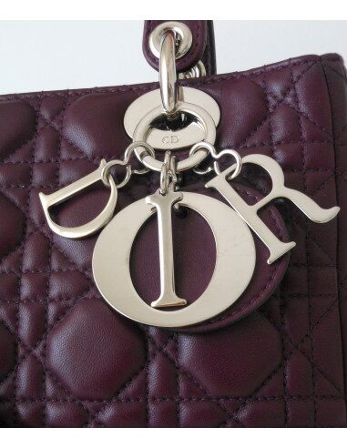 SAC LADY DIOR VIOLET - MOYEN MODELE
