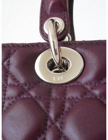 SAC LADY DIOR VIOLET - MOYEN MODELE