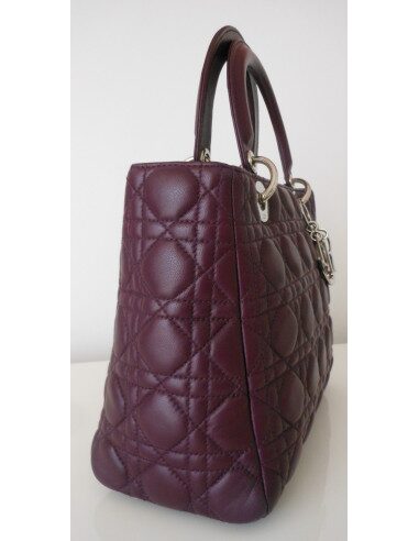 SAC LADY DIOR VIOLET - MOYEN MODELE