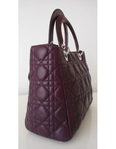 SAC LADY DIOR VIOLET - MOYEN MODELE