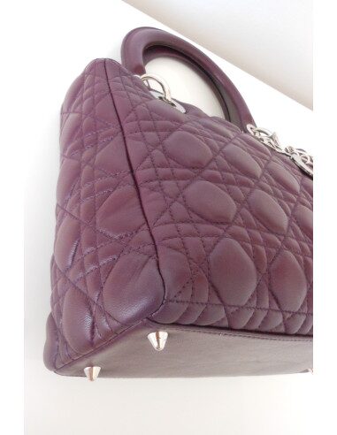 SAC LADY DIOR VIOLET - MOYEN MODELE