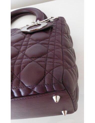 SAC LADY DIOR VIOLET - MOYEN MODELE